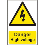 Danger High Voltage Sign | 200x300mm PVC Safety Signage