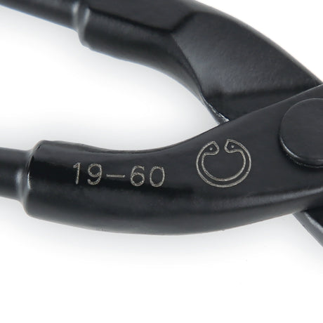 Close-up of a the Beta 1034 circlip pliers showing the engraved size text on a white background