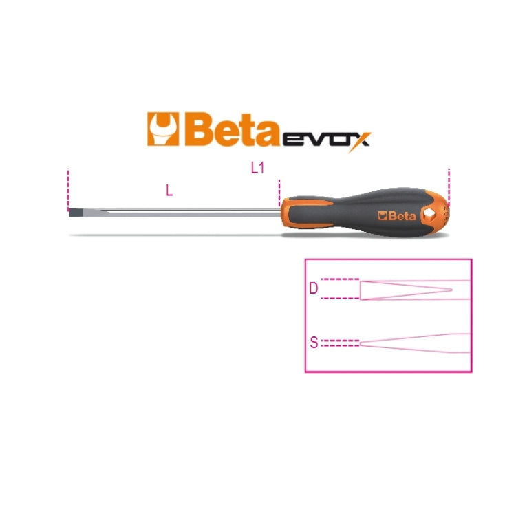 Beta 1204E Evox Screwdrivers For Slotted Screws