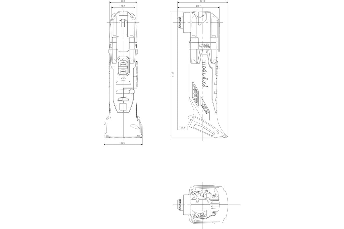 Metabo MT 18 LTX 18v Cordless Multi Tool Body Only In MetaBOX 145L Carry Case