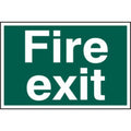 200 x 300mm FIRE EXIT PVC Sign | Green & White Safety Sign | Health & Safety Signage