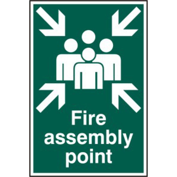 Fire Assembly Point Sign | 200x300mm PVC Safety Signage