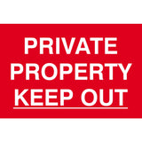 Private Property Keep Out Sign | 200x300mm PVC Security Signage
