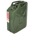 20 Litre Steel Jerry Cans (Green, Black, Red) Faithfull Tools