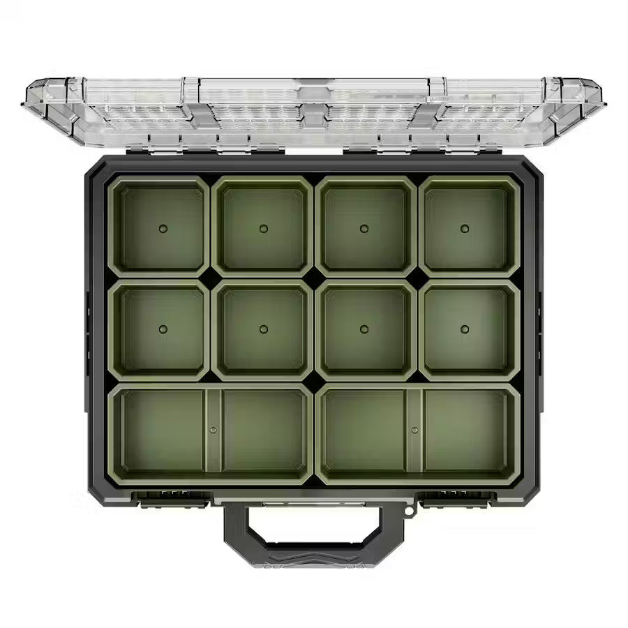 Bunker Slim Organiser Case with 10 Compartments