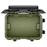 Top down view of the Bunker load up stacking system 31644 with the top top lid open on a white background.