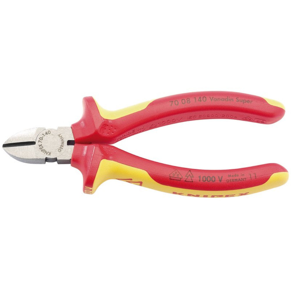 Knipex 70 08 140 UKSBE VDE Fully Insulated Diagonal Side Cutters 140mm