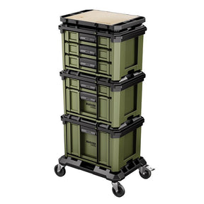 Bunker 32261 Load Up Stackable drawers with wheels on a white background