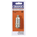 Draper 1/4" Male Thread PCL Tapered Airflow Coupling 37834
