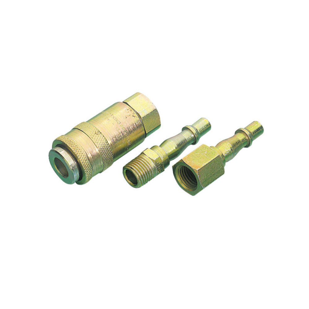 Draper 1/4" PCL BSP Air Line Coupling Set 3 Piece 37844