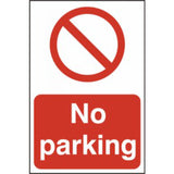 NO PARKING PVC Sign – 400x600mm | Weatherproof & Bold Health and Safety Signage
