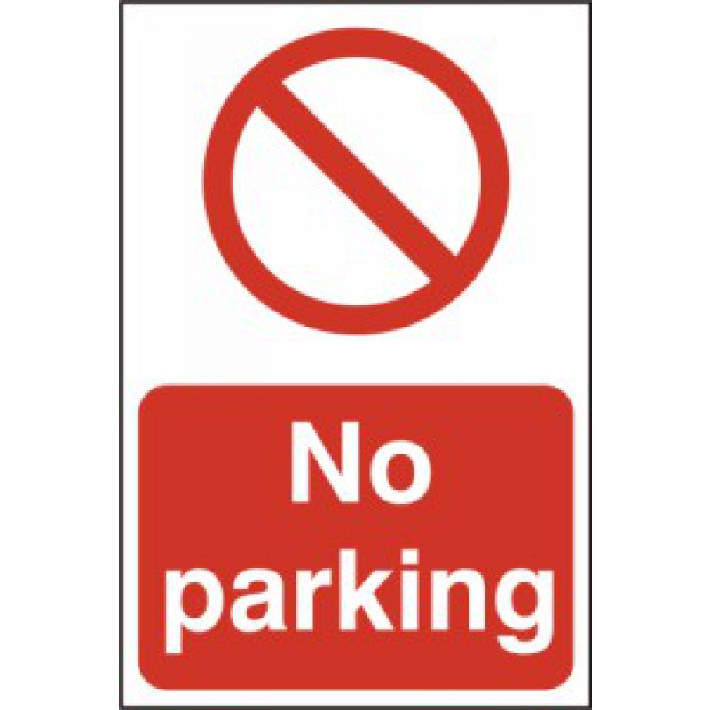 NO PARKING PVC Sign – 400x600mm | Weatherproof & Bold Health and Safety Signage