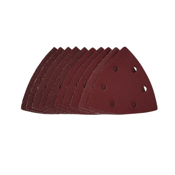 Draper Delta Sanding Sheets with Hook & Loop 93mm Assorted Grit Pk 10 42104