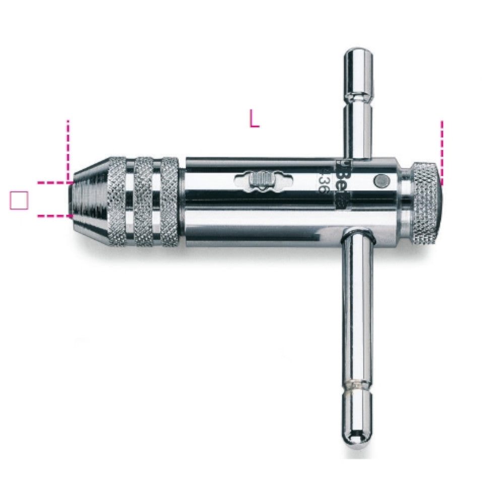 Beta M3-M8 Reversible Ratchet Tap Wrench 2-5mm (436/1)