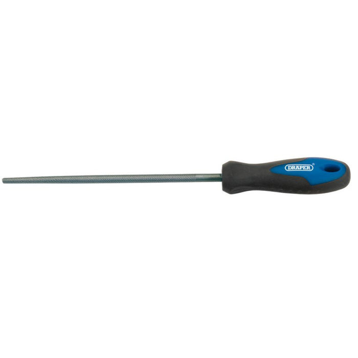 Draper Engineers Round File with Soft Grip Handle 200mm 44955
