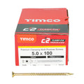 Timco C2 Clamp-Fix™ TX Drive Structural Wood Screws - 5.0 x 100mm (Box of 100)