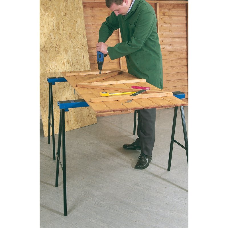 Draper Pair of Fold Down Trestles 52072