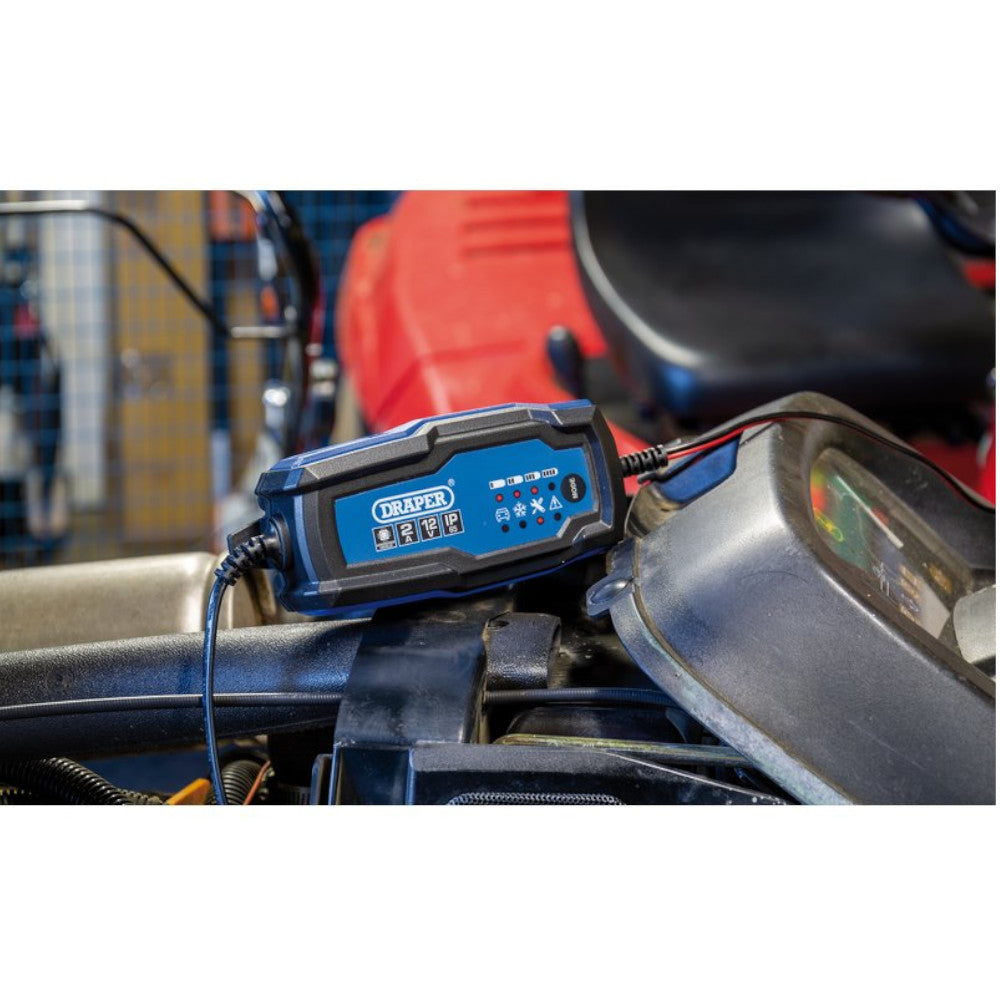 Draper 12V Smart Charger & Battery Maintainer 2A 53488