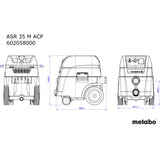 Metabo ASR 35 M ACP Vacuum Cleaner 240v | 602058380