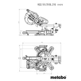 Metabo KGS 18 LTX BL 216 Cordless Sliding Mitre Saw (216mm)