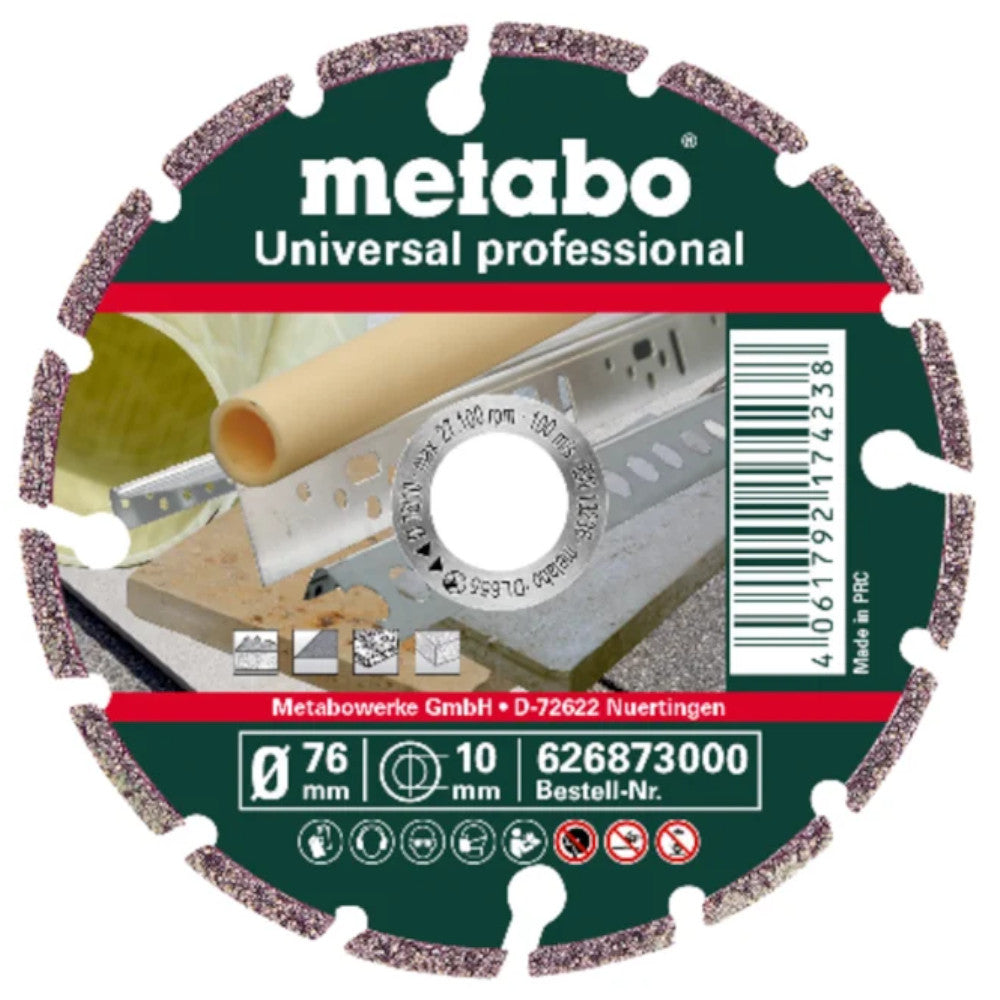 Metabo Diamond Cutting Disc 76mm Diameter 10mm Bore | 626873000