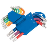 Draper Expert Tx-Star Metric Short Arm Key Set Colour Coded  9 Piece 66135