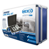 Mexco 9 Piece DCX90 Slotted Dry Diamond Core Drill Set | A10DCDKIT37
