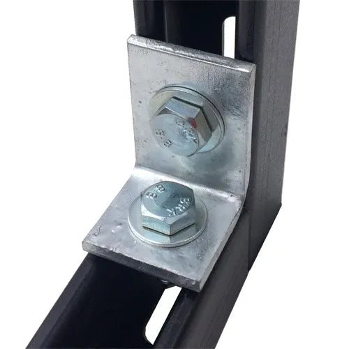 90 Degree Galvanised Angle Brackets 2 Hole P1068 - Pack of 100