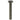 Image of a single metric hexagon set screw fully threaded in stainless steel a4 grade 316 on a plain white background