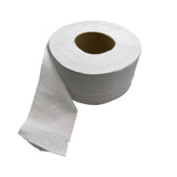 2-Ply White Mini Jumbo Toilet Rolls 200m 76mm Core (Pack of 12) 2W70323