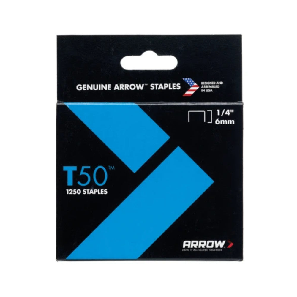 Arrow T50 6mm Staples Pack of 1250