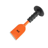 An orange and black Avit electricians bolster with a flat blade, featuring the 'Avit' brand logo on the orange section, set against a plain white background.
