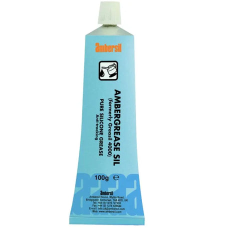 Ambersil 31888 Ambergrease Silicone Grease - Premium Industrial Silicone Grease 100g Ambersil