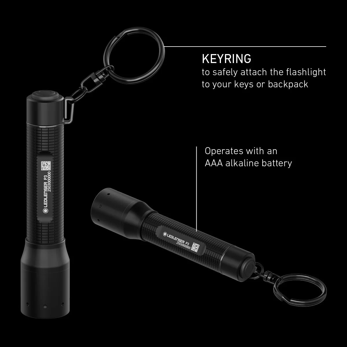 Ledlenser P3 Keyring Torch 130 Lumens