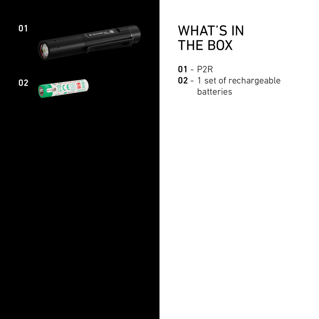 Ledlenser P2R Rechargeable Pen Torch 200 Lumens