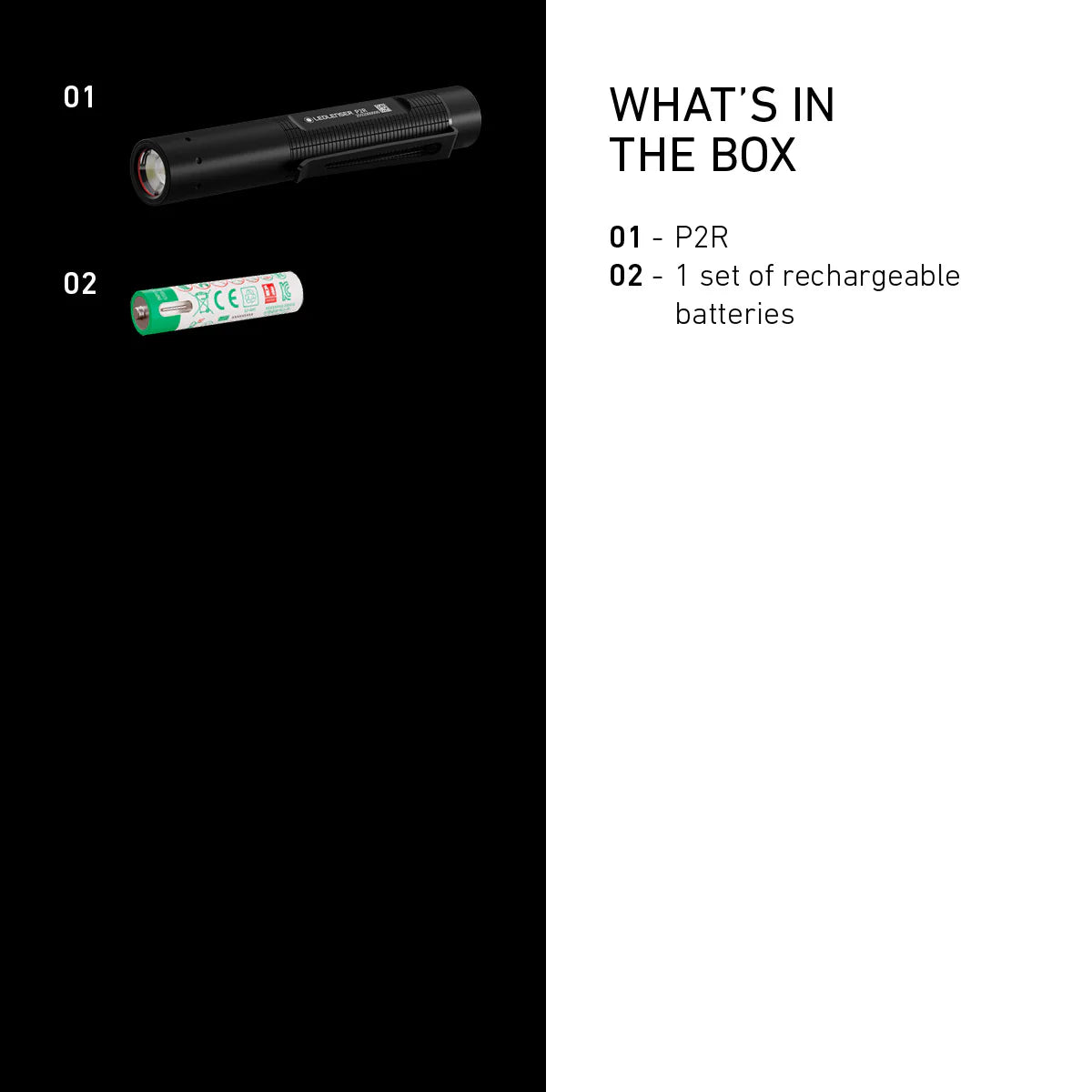 Ledlenser P2R Rechargeable Pen Torch 200 Lumens