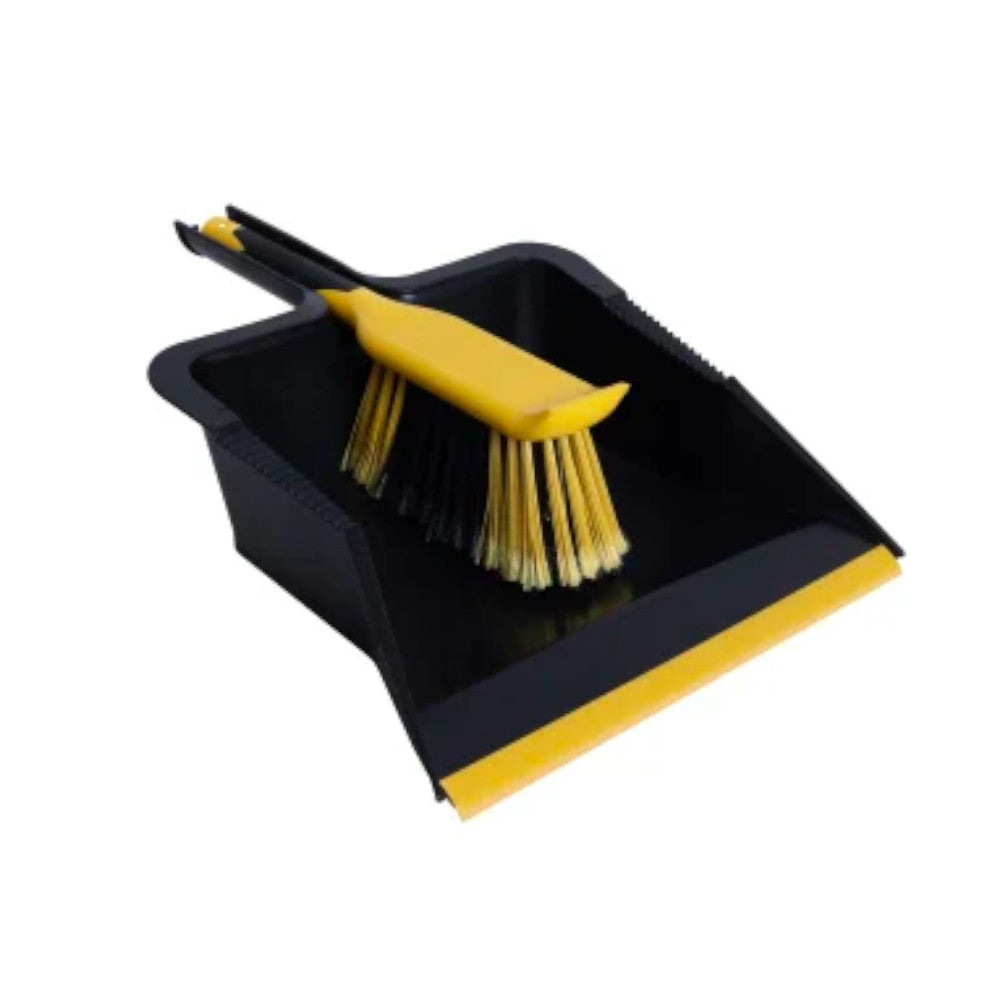 Bulldozer Heavy Duty Dustpan & Brush Set