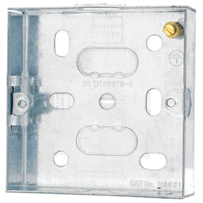 BG Electrical Metal Knockout Back Boxes Single & Double Gang Electro South West Ltd
