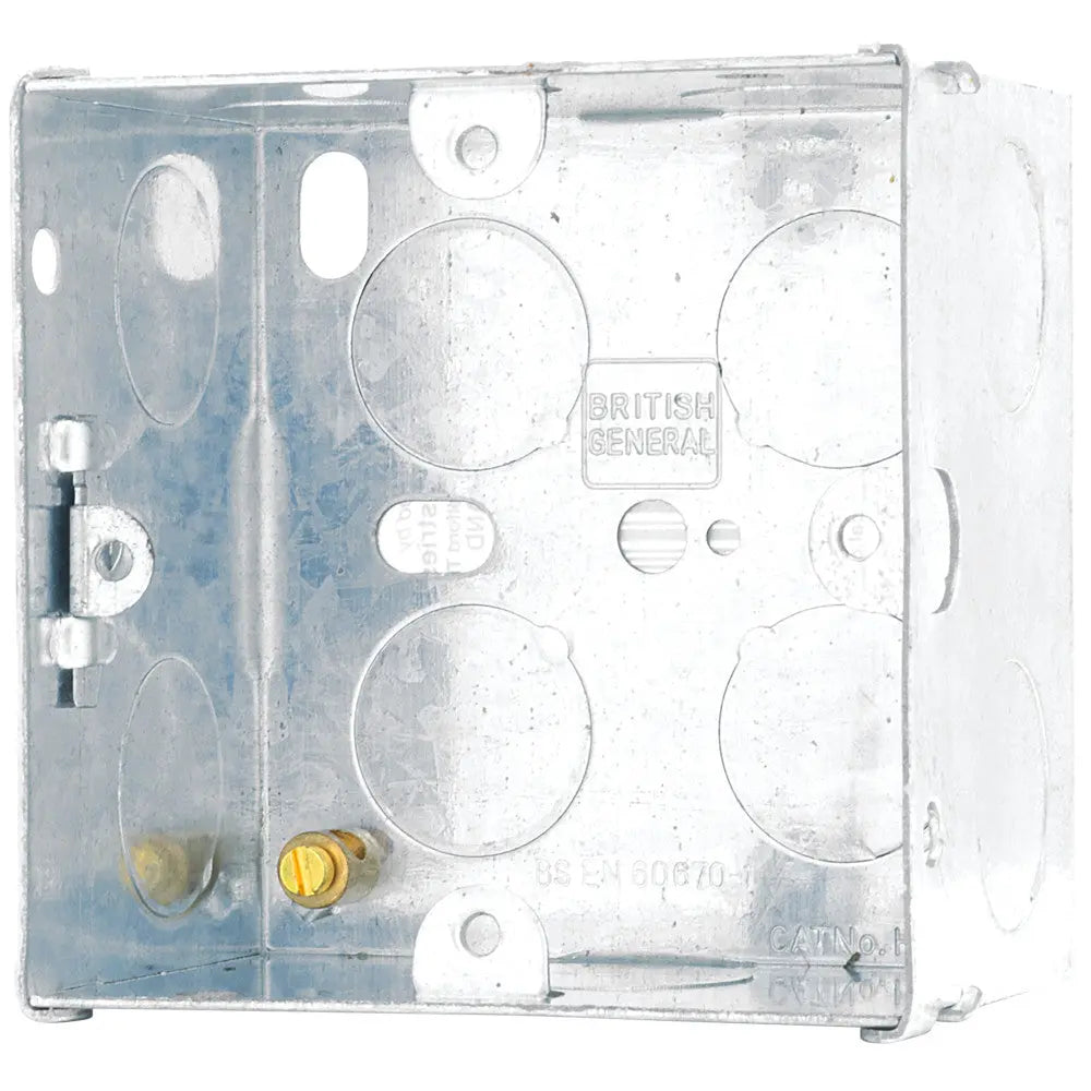 BG Electrical Metal Knockout Back Boxes Single & Double Gang Electro South West Ltd