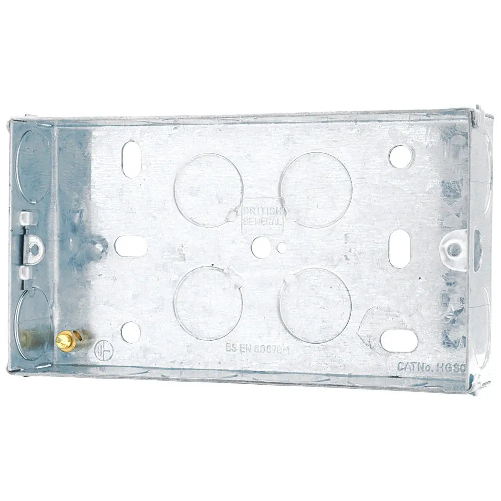 BG Electrical Metal Knockout Back Boxes Single & Double Gang Electro South West Ltd