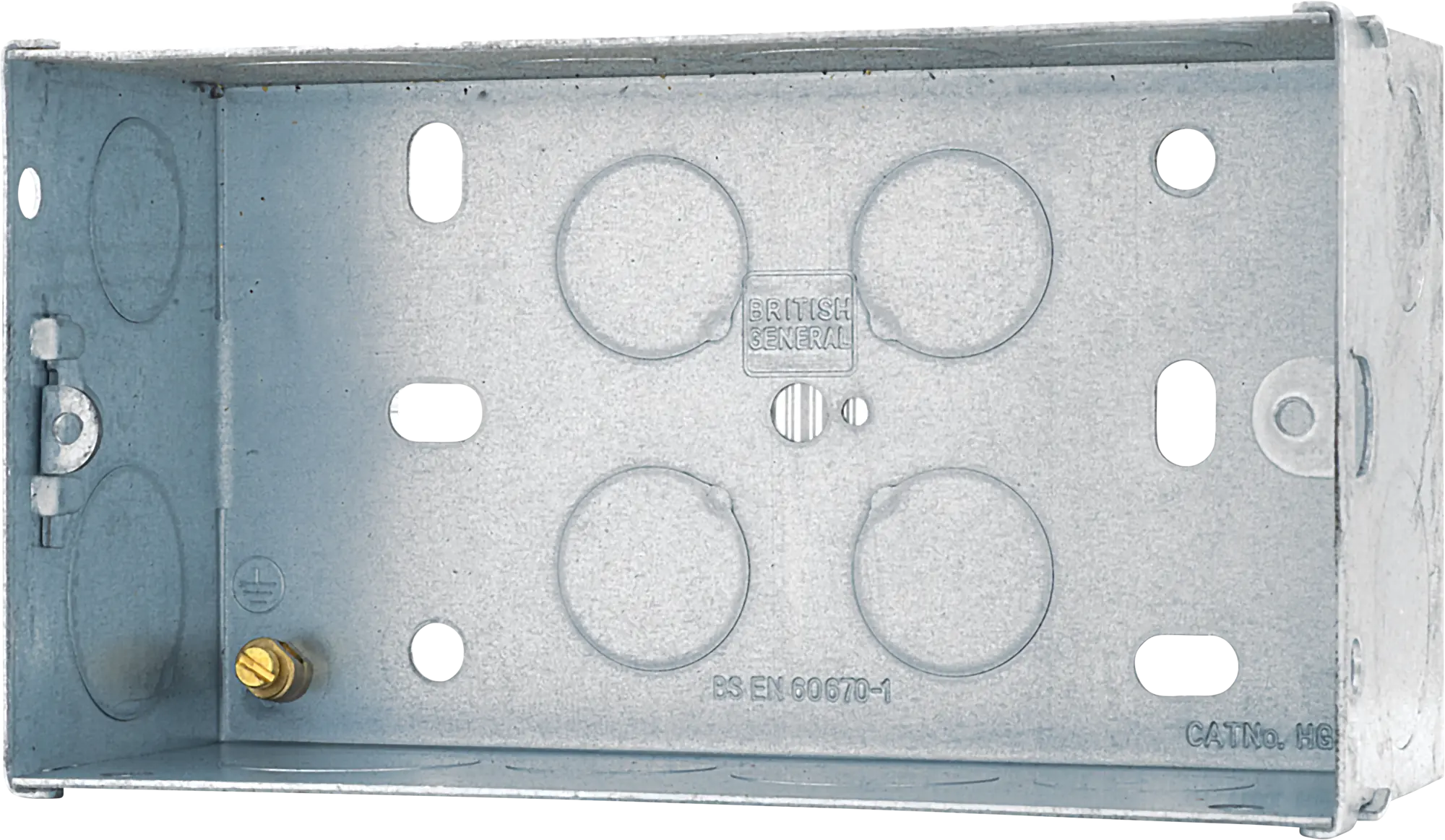 BG Electrical Metal Knockout Back Boxes Single & Double Gang Electro South West Ltd