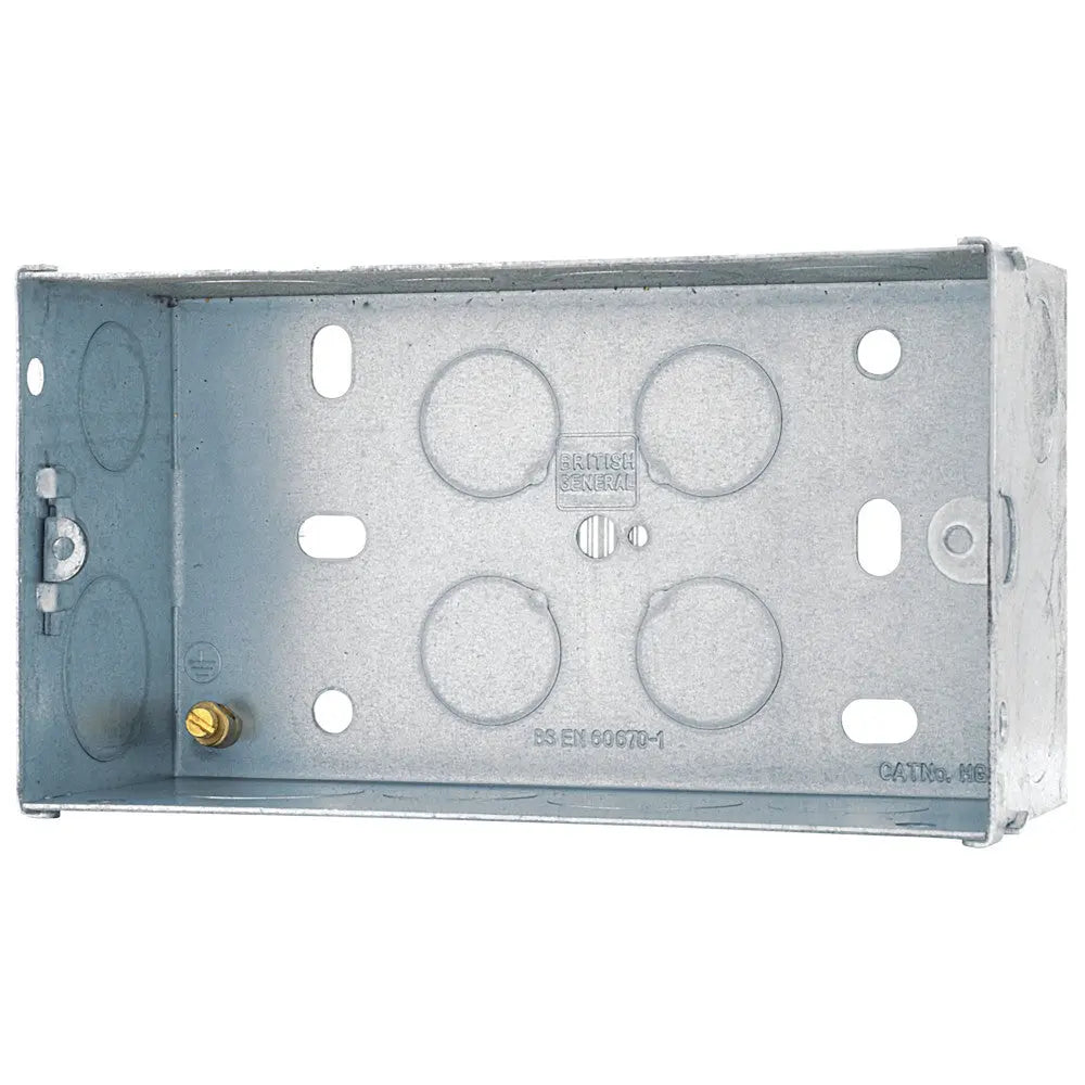 BG Electrical Metal Knockout Back Boxes Single & Double Gang Electro South West Ltd