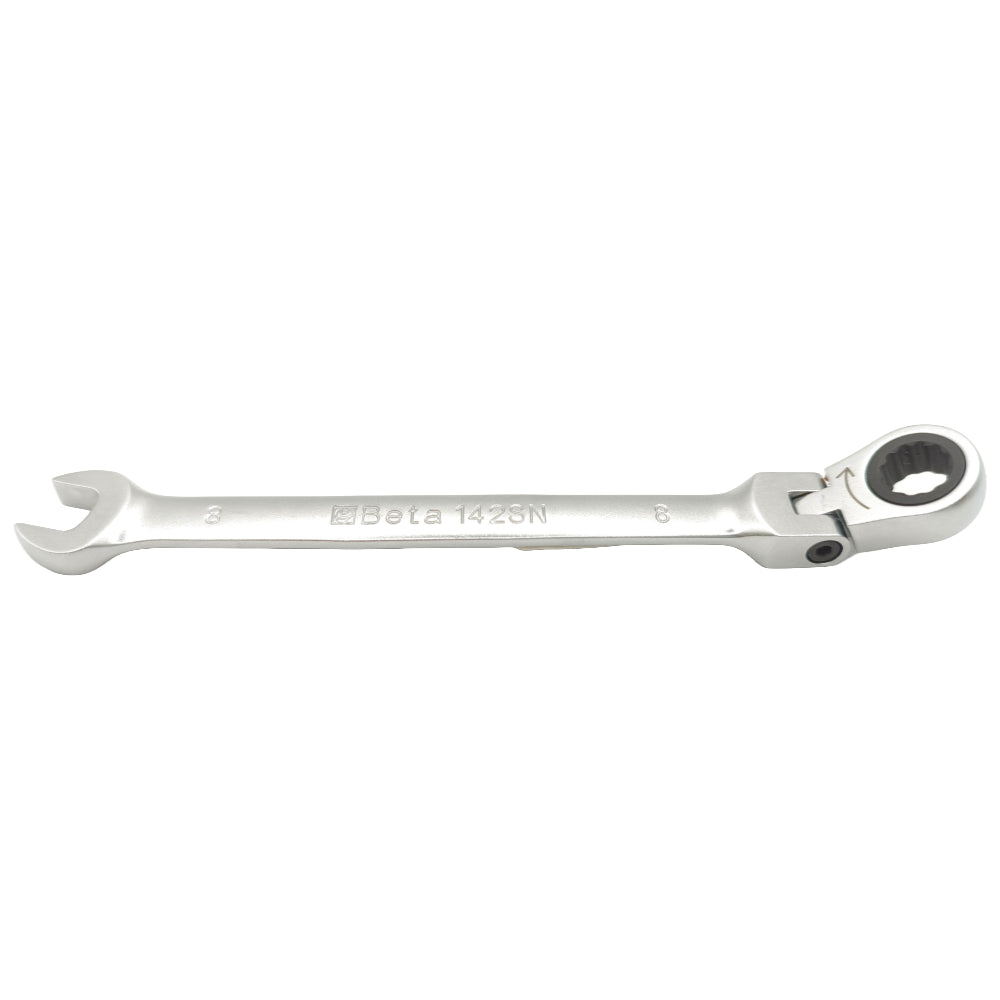 Side view of the Beta 001420208 142SN flex head spanner.