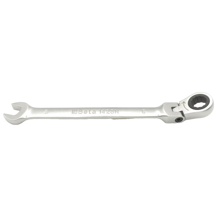 Side view of the Beta 001420208 142SN flex head spanner.