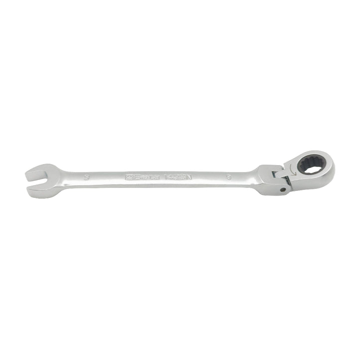 Side view of the Beta 001420209 142SN  9mm flex head spanner.