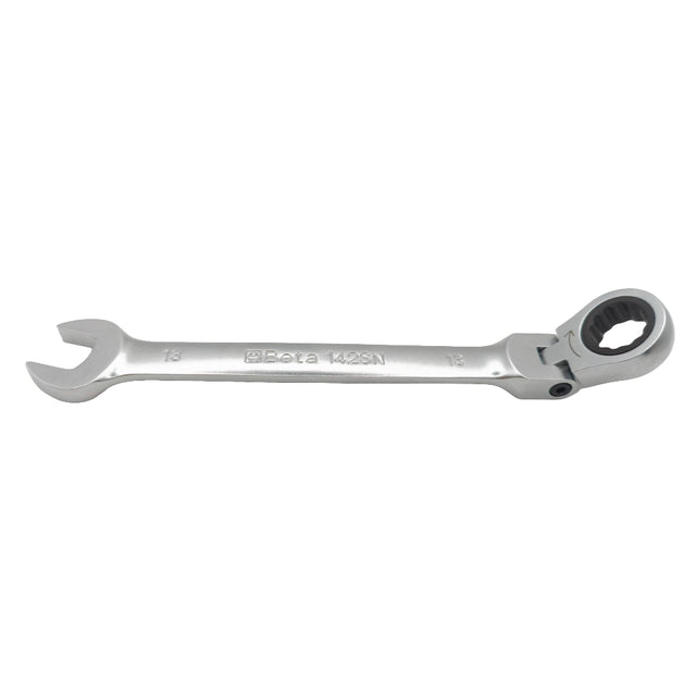 Side view of the Beta 001420213 142SN 13mm flex head spanner.