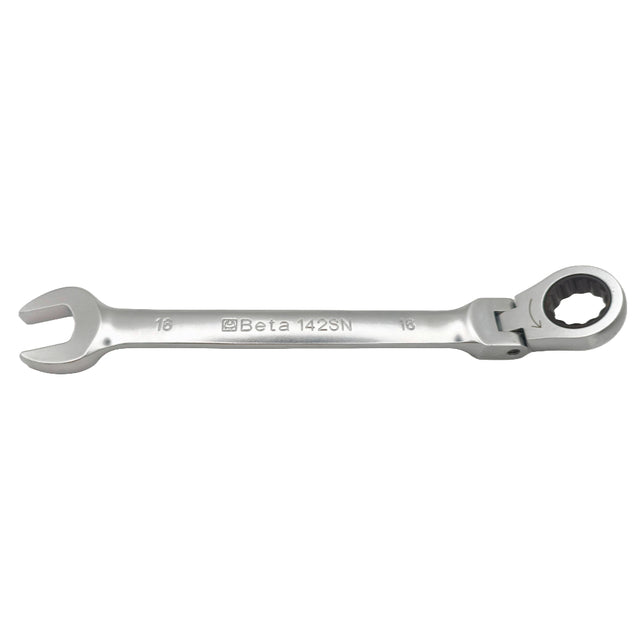 Side view of the Beta 001420216 142SN 16mm flex head spanner.
