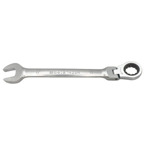 Side view of the Beta 001420217 142SN 17mm flex head spanner.
