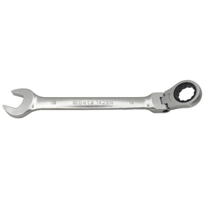Side view of the Beta 001420219 142SN 19mm flex head spanner.
