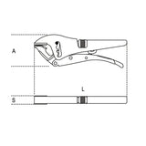Beta 1050 Double adjustment self-locking pliers Beta